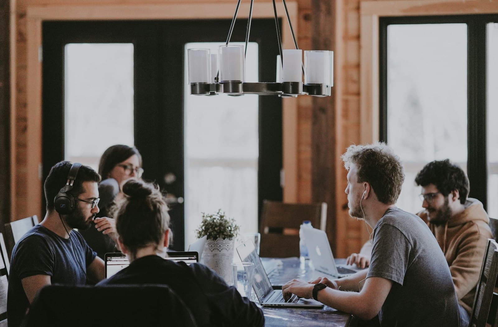 People collaborating around a shared vision